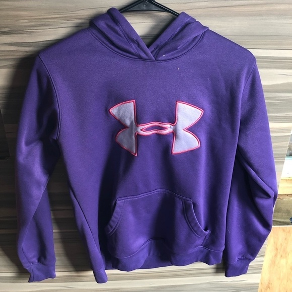 Under Armour Pink and Purple hoodie sweatshirt size small Winter wear Fall top‌‌ - Picture 2 of 6